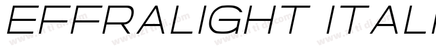 Effralight Italic字体转换